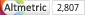 Article has an altmetric score of 2807